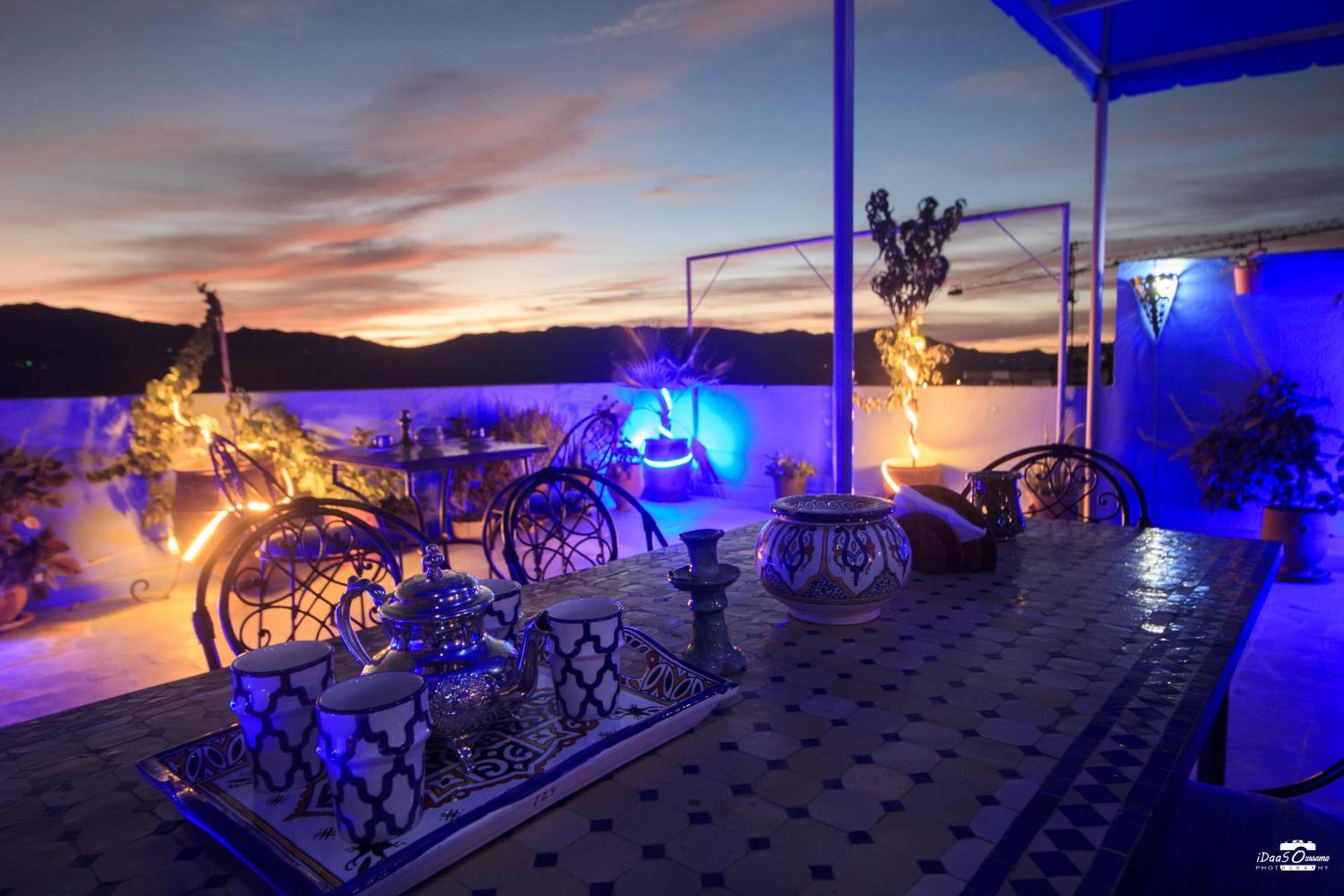 Casa Voyager 'Secret Garden Terrace' Appartement Chefchaouen Buitenkant foto