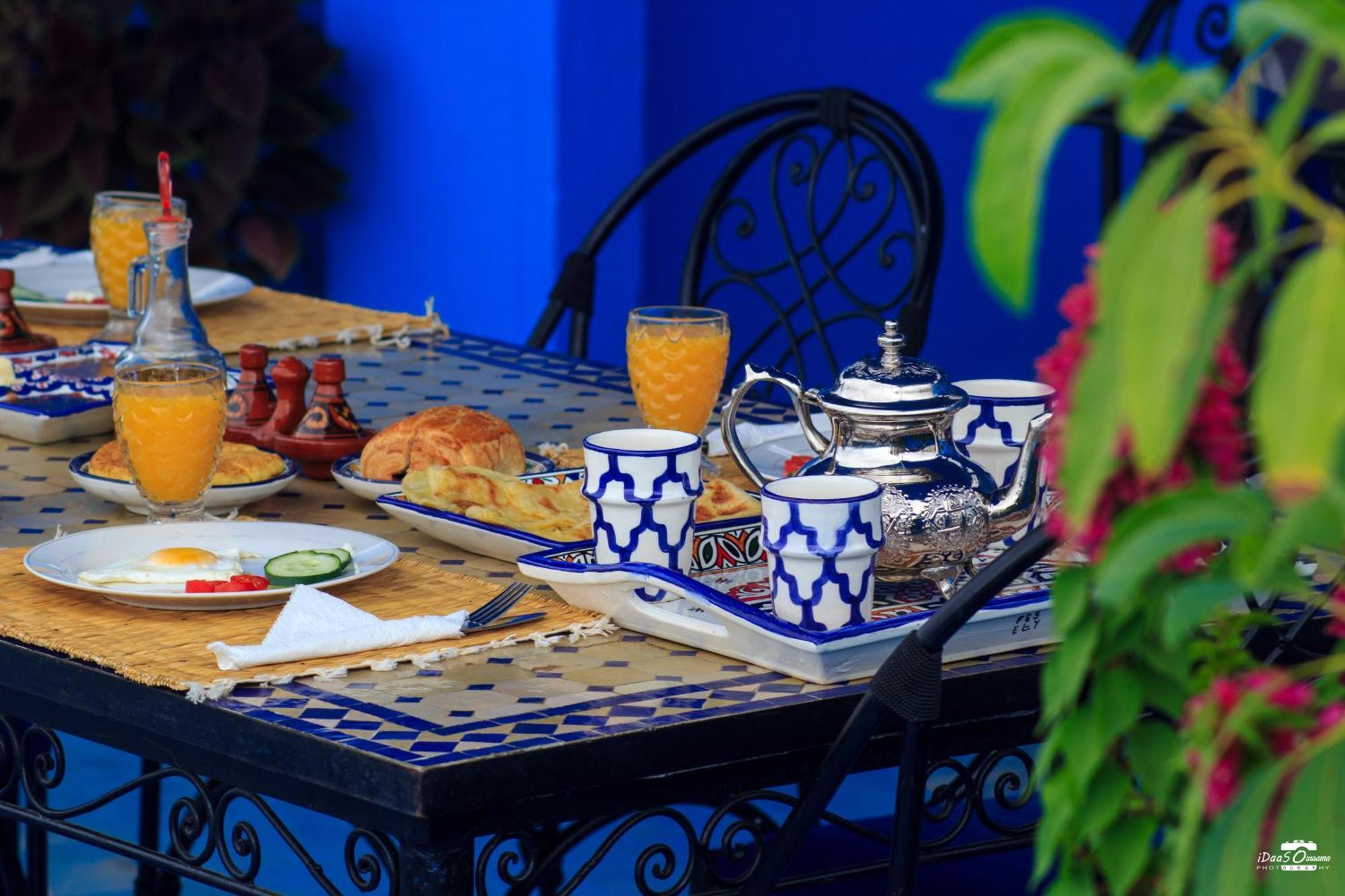Casa Voyager 'Secret Garden Terrace' Appartement Chefchaouen Buitenkant foto